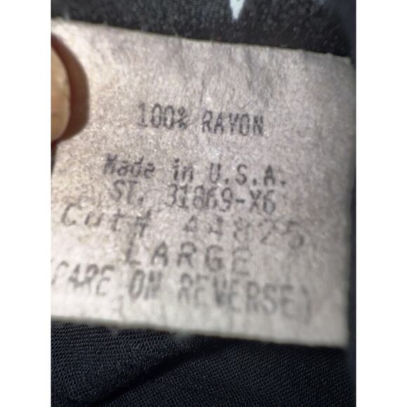 Vintage Sharon Anthony Black Skort Womens Large Elastic Waist Midi Flowy USA - Picture 8 of 8